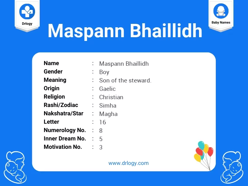 Maspann Bhaillidh Name Meaning